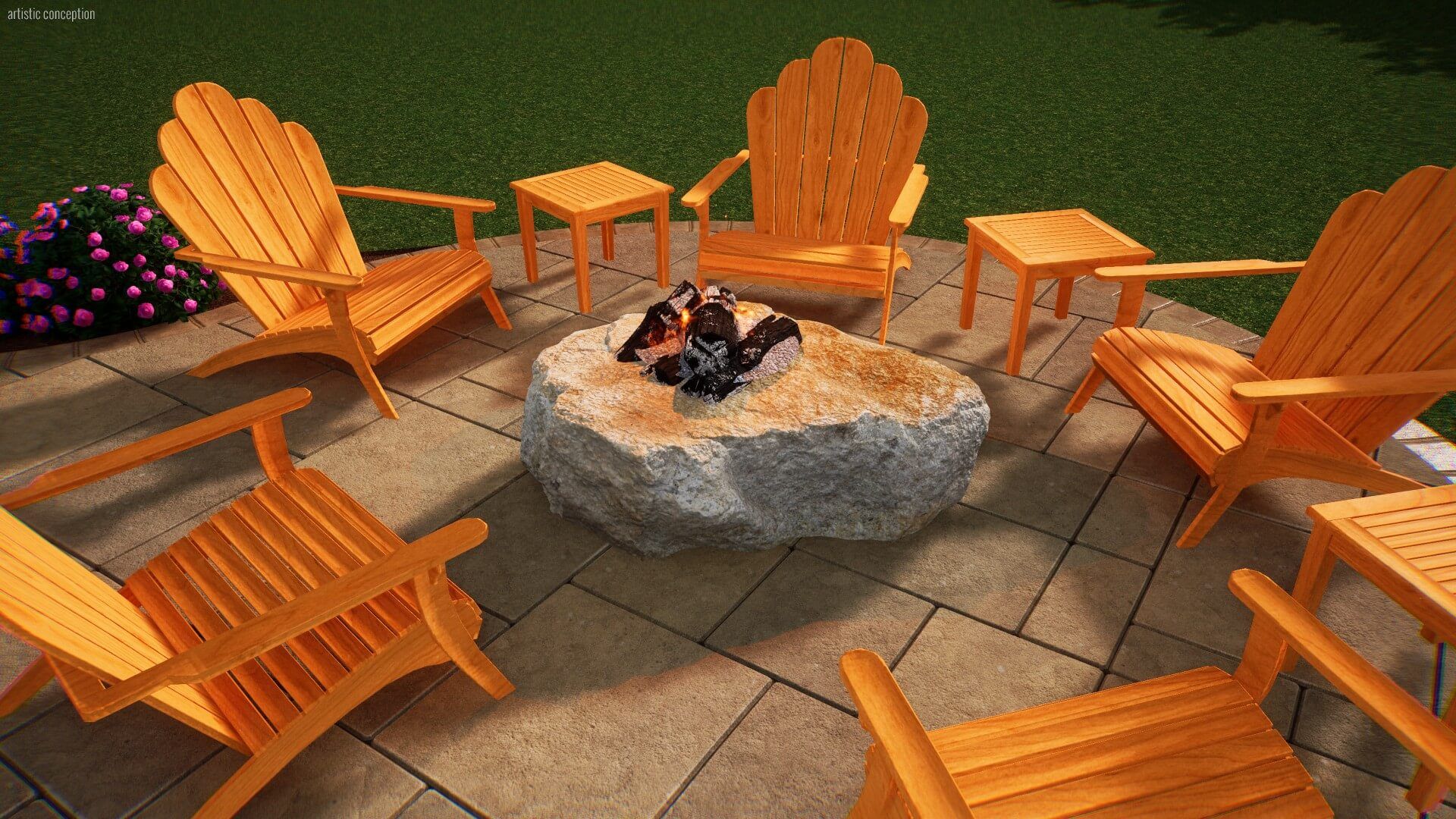 Boulder Fire Pit
